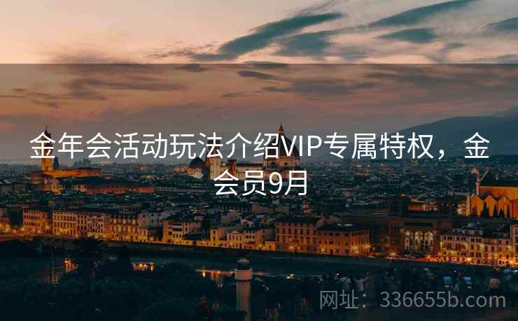 金年会活动玩法介绍VIP专属特权，金会员9月