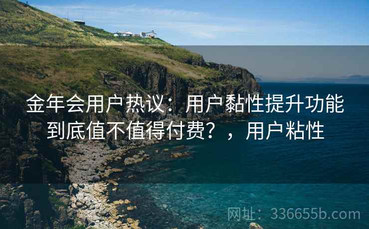 金年会用户热议：用户黏性提升功能到底值不值得付费？，用户粘性