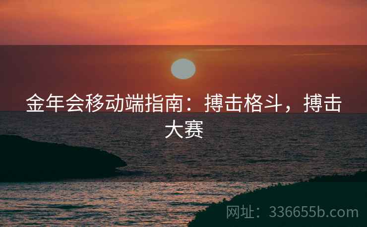 金年会移动端指南：搏击格斗，搏击大赛
