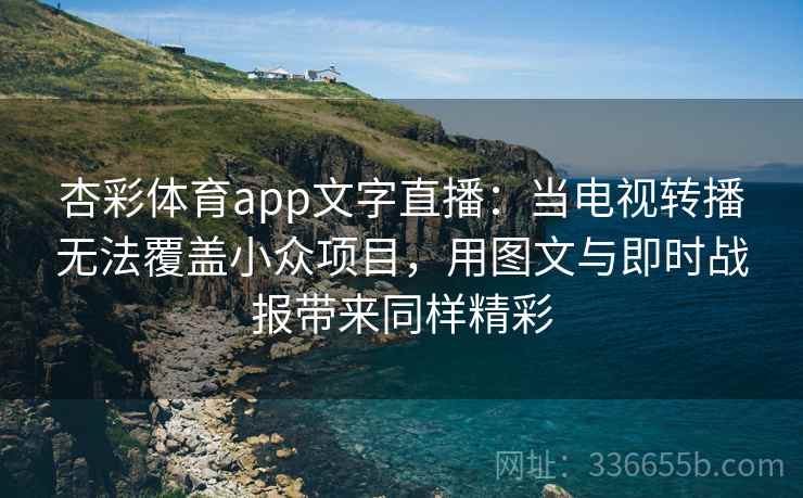 杏彩体育app文字直播：当电视转播无法覆盖小众项目，用图文与即时战报带来同样精彩
